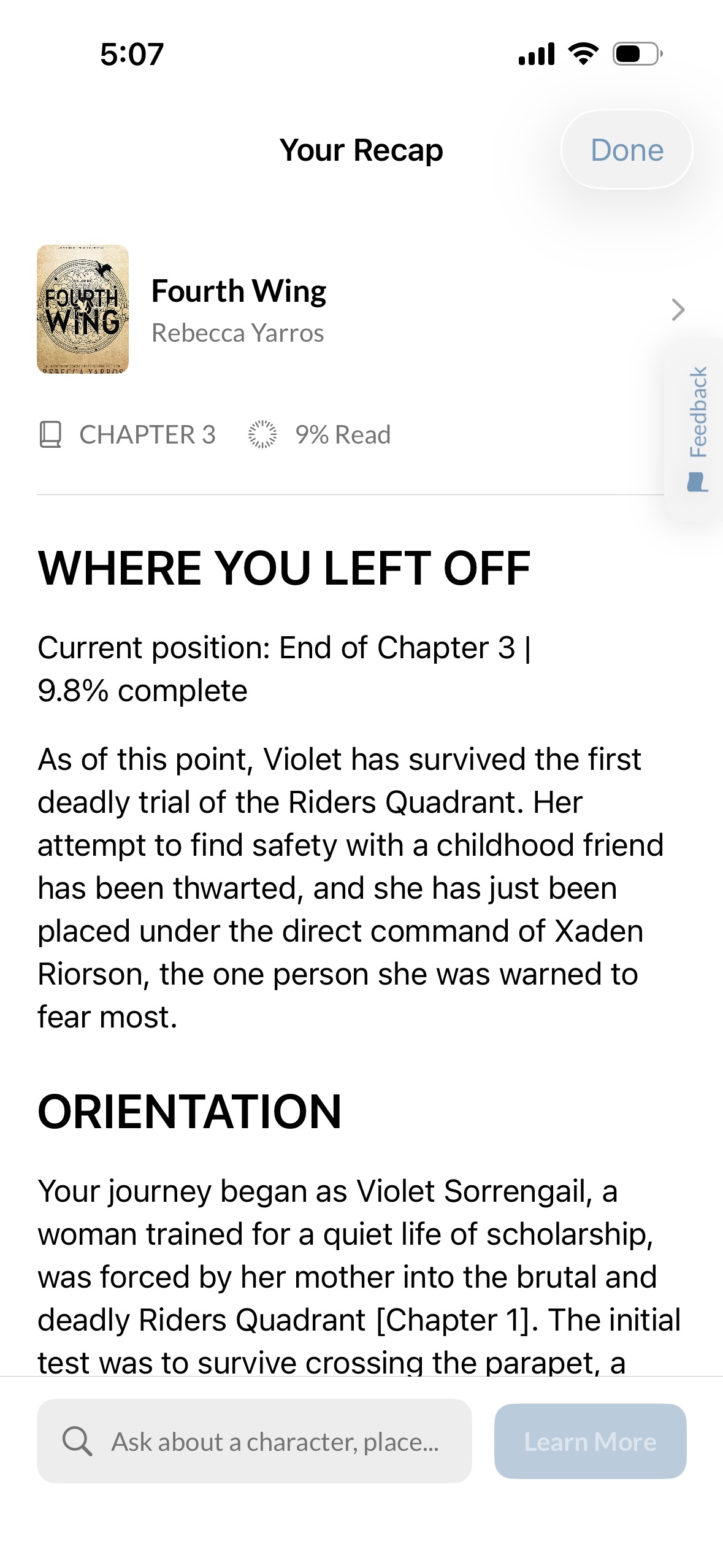 Generated spoiler-free recap